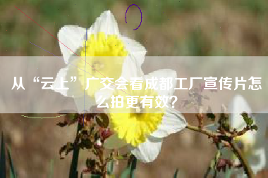 從“云上”廣交會看成都工廠宣傳片怎么拍更有效？