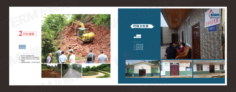 丹棱縣脫貧攻堅工作紀實畫冊設計